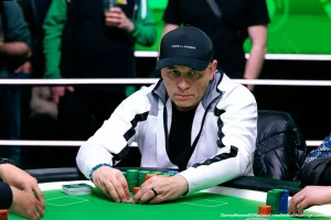 Irish Poker Open Final Table player placing chips poker action 2026 main event
